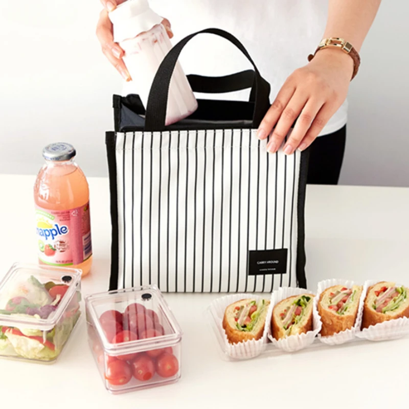 Oxford Lunch Box Bag Thickened Aluminum Foil Lunch Box Bag Bento Bag Women Handbag Insulated Lunch Box Mother Kids Bags for Girl