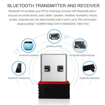 Bezdrátový WiFi Bluetooth 4.0 USB Nano adaptér Duální síťový přijímač signálu Dongle pro PC notebook 8 nejlepší prodej Bluetooth WiFi převodník - №5