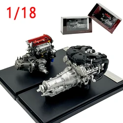 Diecast 1/18 Scale Mitsubishi EVO4 Generation Alfa Romeo Car Engine Model Simulation of Mitsubishi EVO4 Engine Model Decoration