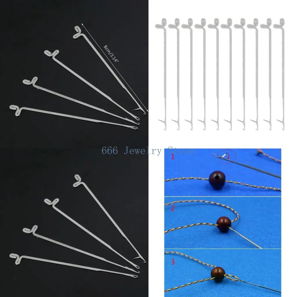 F2TD 10pcs/set Sewing Needles Sealing Crochet Hook DIY Weave Knitting Tools Dread-lock Crochet Needle Hook Hair Weaving