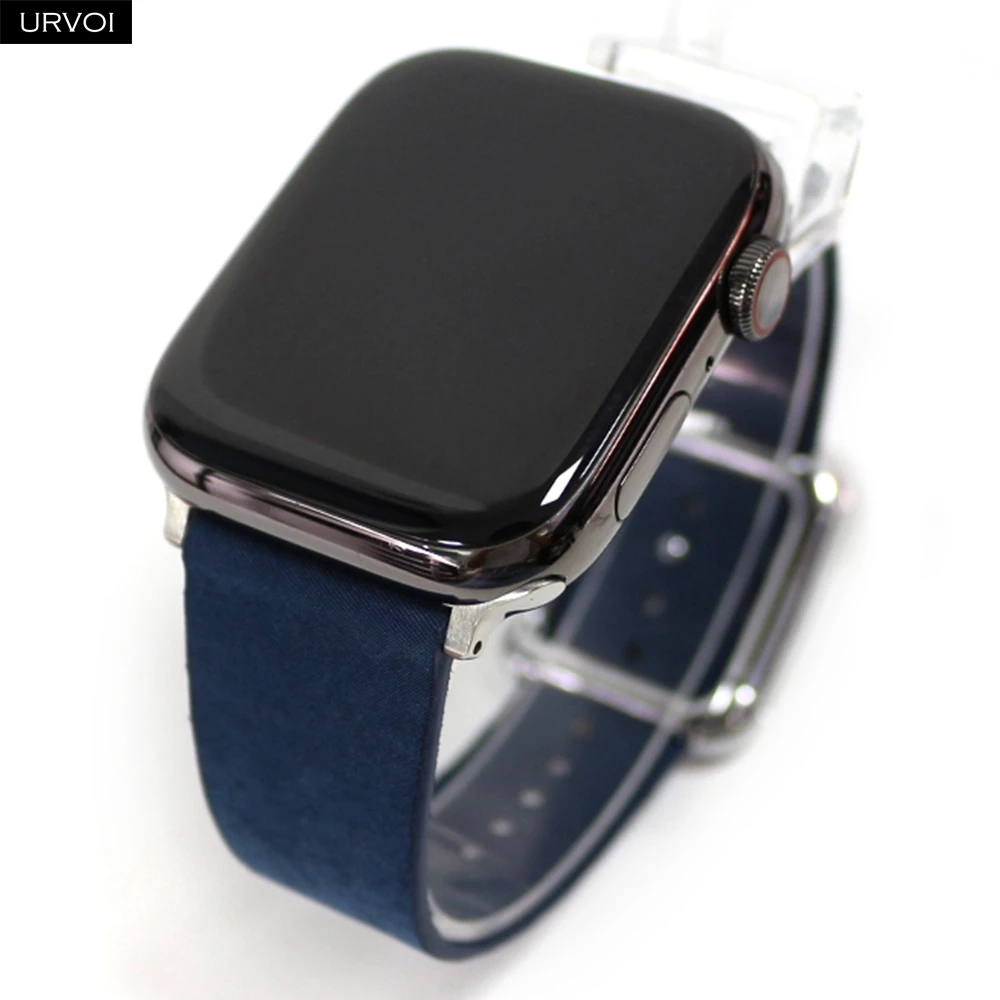 URVOI Finewoven Band for Apple Watch ultra 2 Series 10 9 8 7 6 Modern design buckle strap for iWatch magnetic closure wristband