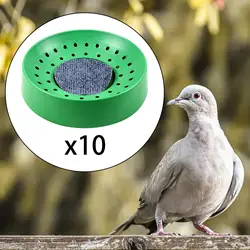 10x Plastic Pigeon Nest Breeding Hatching Nest Basin Nest Bowl with Mat Reusable Bird Nesting Bowls for Pigeons Small Birds