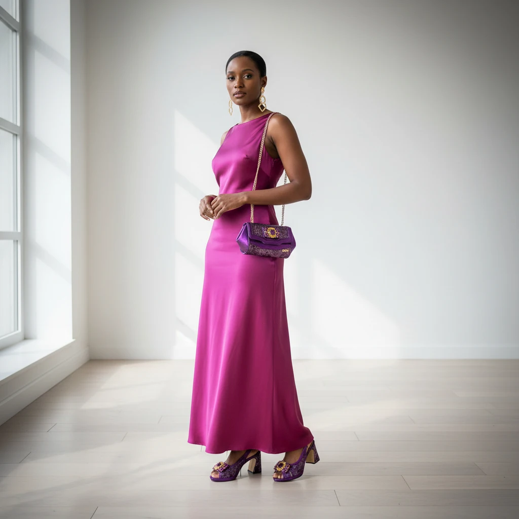 

Горячая новинка: Элегантный комплект для вечеринок и свадеб – фиолетовые туфли на высоком каблуке с острым носком и сумка, украшенные стразами.