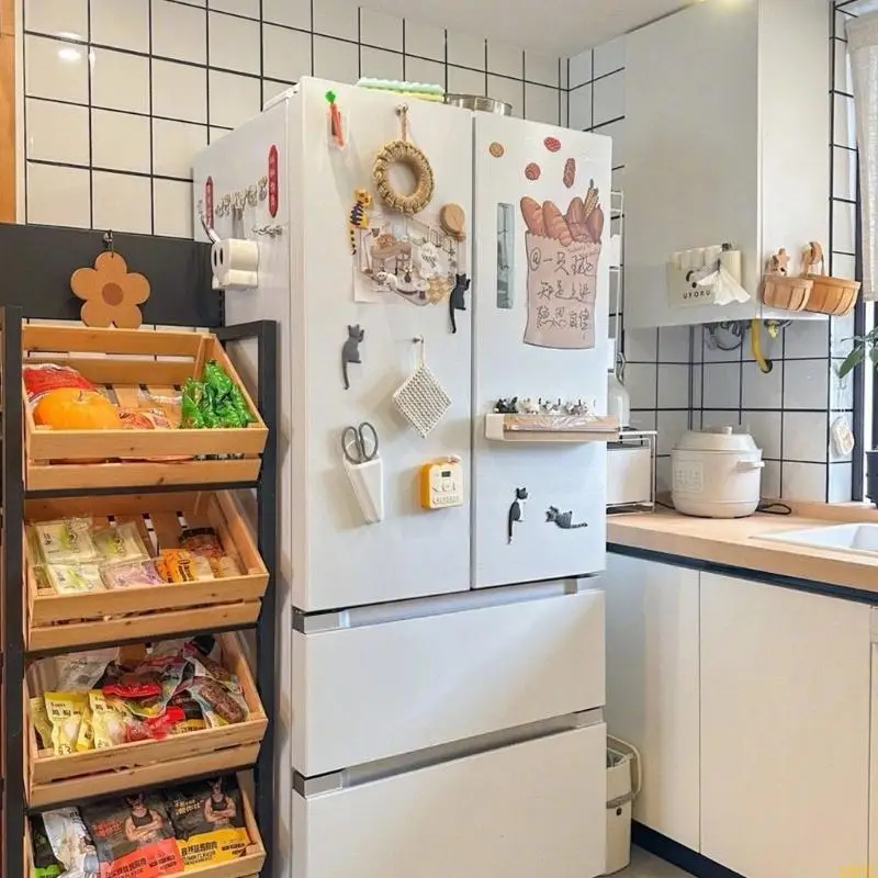 A0NC Universal Door Door Sliding Track System Easy Forting and Space Slide Slide for Fridge