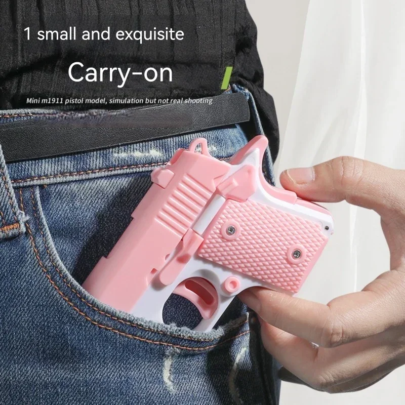 MINI M1911 3D Toy Gun Model Cannot Shoot  Colt Fidget Depression Toy Adults Toy Pistol Luminous Boys Birthday Funny Gifts