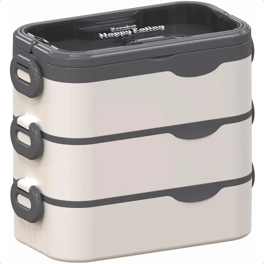 

Bento Box Adult Lunch Box Stackable 3 Layers Large Capacity Lunch Containers Microwave and Dishwasher Safe Food Grade Container