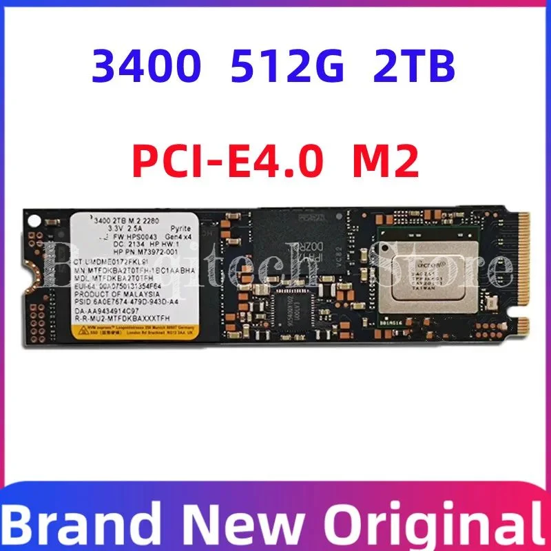 

3400 2 ТБ PCI-E4.0 m2 2280 SSD для ноутбука PS5 Твердотельный накопитель 1 ТБ для Micron CRUCLA 2 ТБ