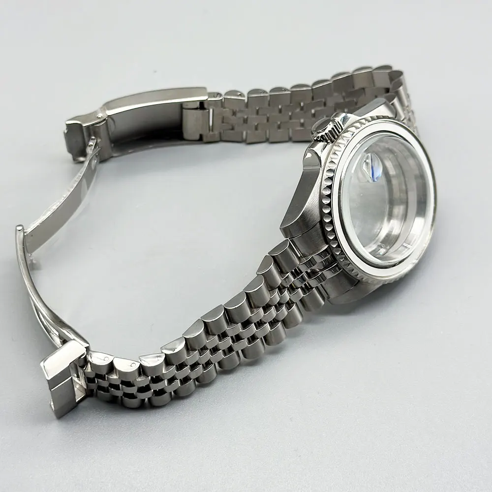 طقم ساعة وإسورة من الكريستال الياقوتي ، سايكو 35 ، NH36 ، إيتا ، Miyota ، الحركة من من من من من ، 40 ، 20