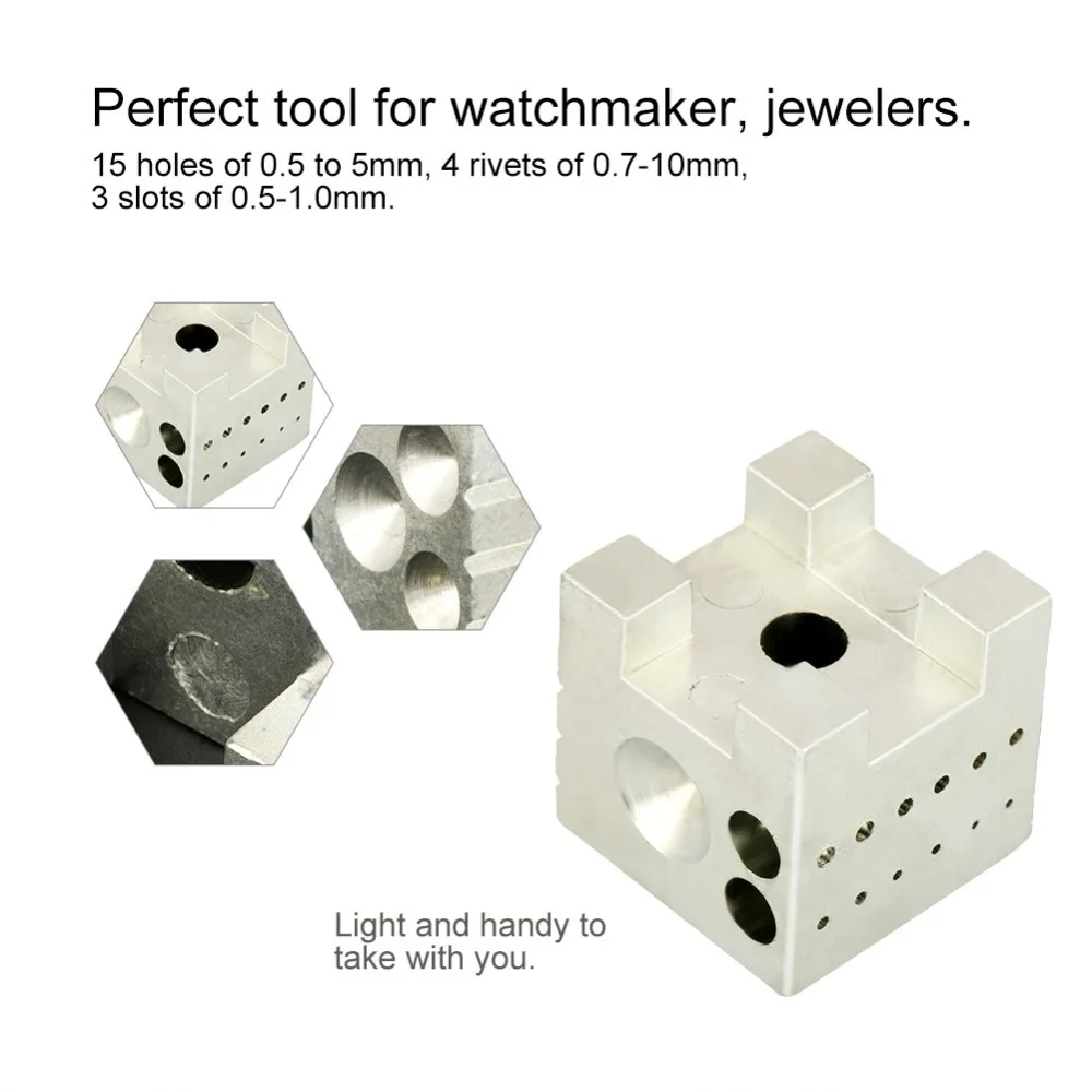 Precision Carbon Steel Watch Repair Tool Doming Block Dapping Block Watch Punching Dome Block Watchmaker Workshop