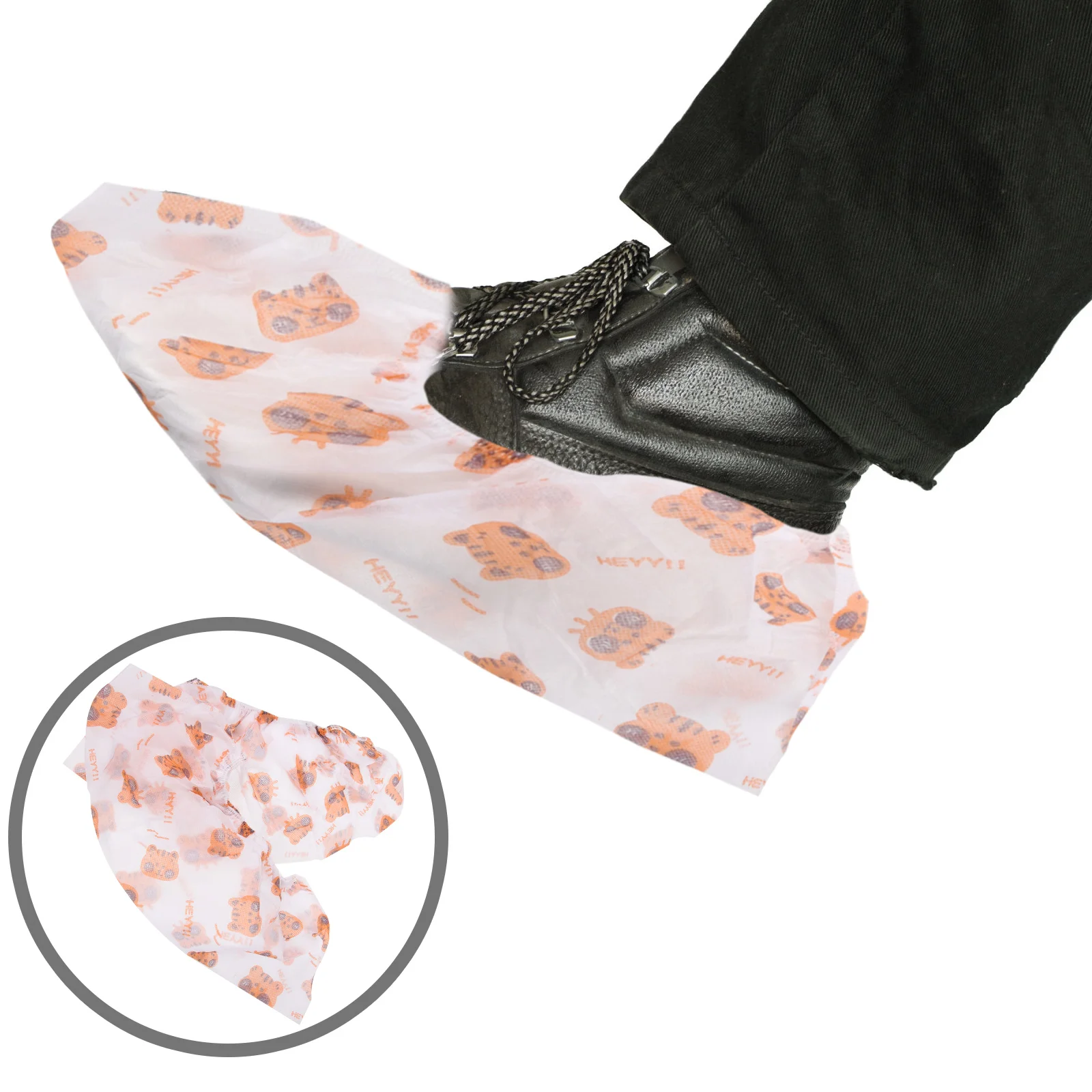 

50 Pcs Disposable Shoe Covers Disposable Shoe Covers For Indoors Non-Slip Indoor Waterproof Non-woven Fabric Shoes Protectors