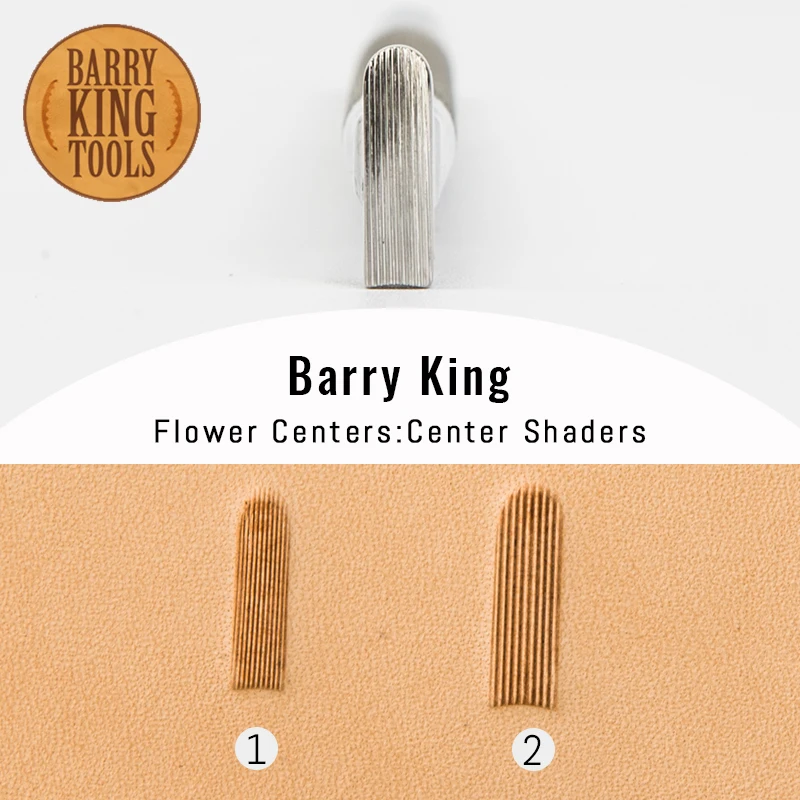 

BARRY KING TOOLS Leather Carving Tool Flower Center Shaders DIY Handmade Stamping-Print Embossing Stamps 304 Stainless Steel