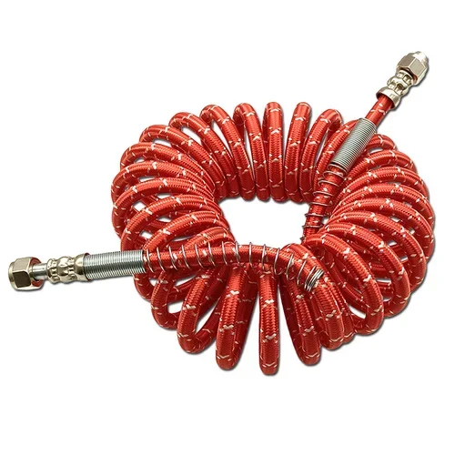 Trailer Coiled Air Hose, Towing Truck Connection Air Pipe, Freeze-Proof & Explosion-Proof for Brake System