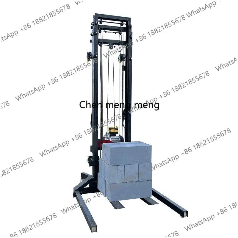 Electric brick lift construction site aerated block brick lift feeder pipeline hoist movable
