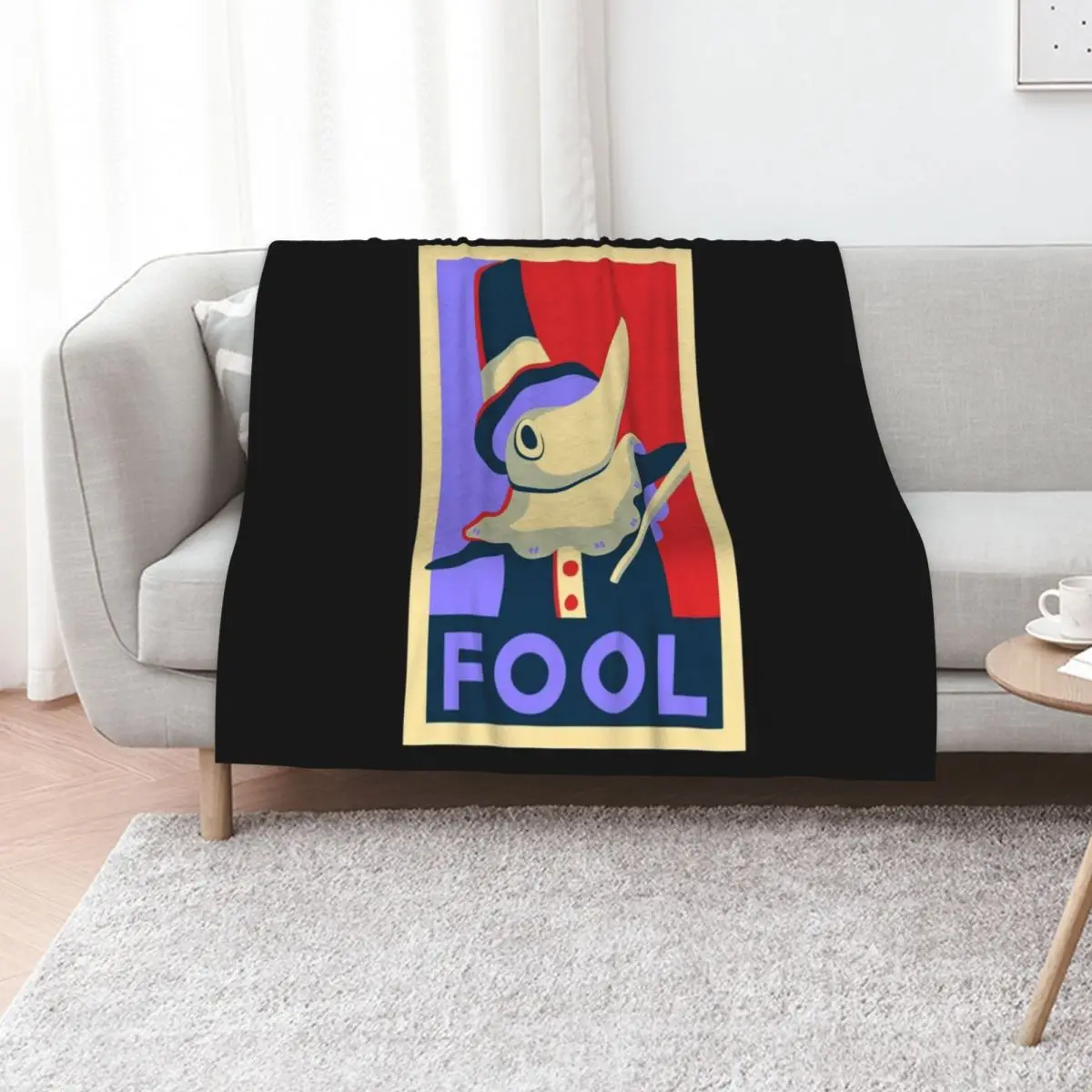 Excalibur FOOL Propaganda Throw Blanket Stuffeds christmas decoration Large cosplay anime Vintage Single Blankets