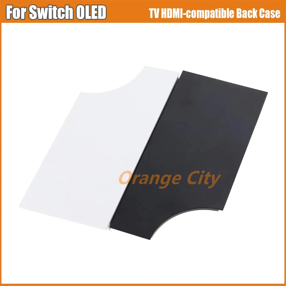 20PCS Shell Case For Switch Oled Game TV Dock HDMI-compatible Back Cover Base Flip Cover For Switch OLED without logo