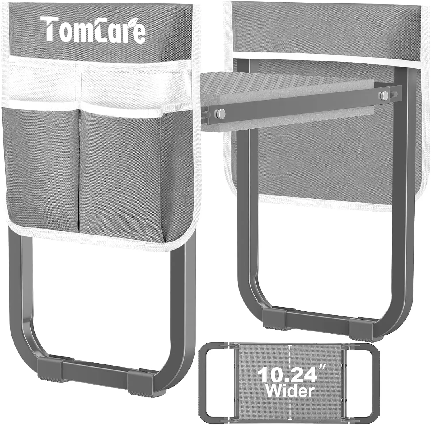 

Foldable Garden Kneeler Seat with Soft Pad and Tool Pouches, Ideal for Seniors and Gardeners