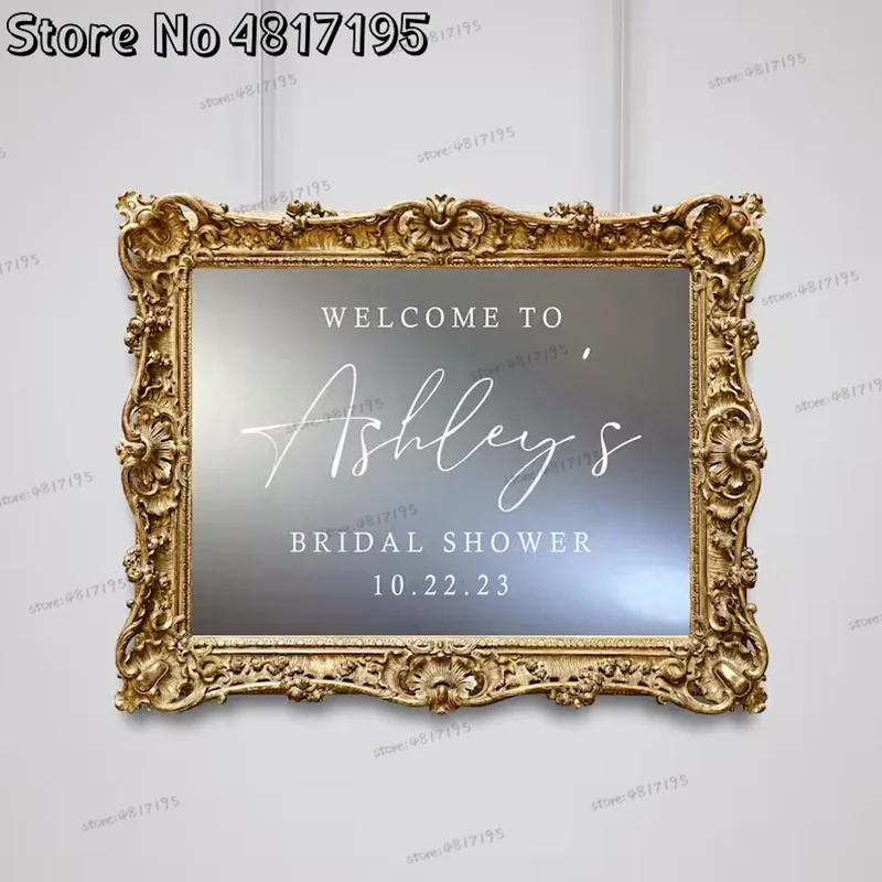 Welcome To Bridal Shower Welcome Wall Decal Bridal Shower Engagement Personalized Wall Decal Sticker Wedding Bridal Shower Sign