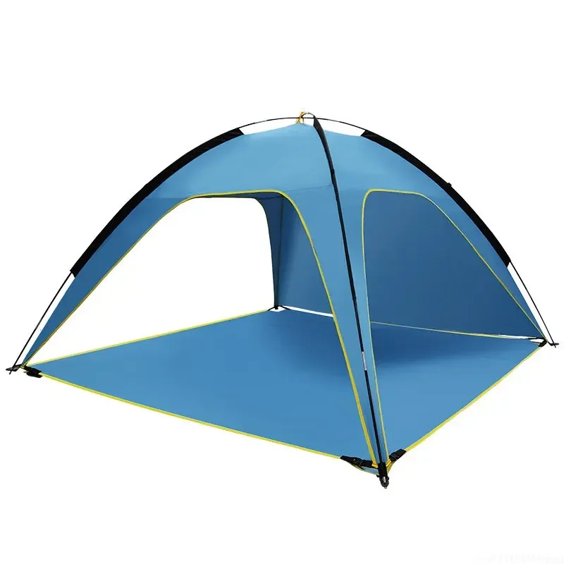 Camping Tent Ventilated Silver-Coated Rainproof Picnic Anti-UV Sunshade Tents Sun Shelter with Storage Bag