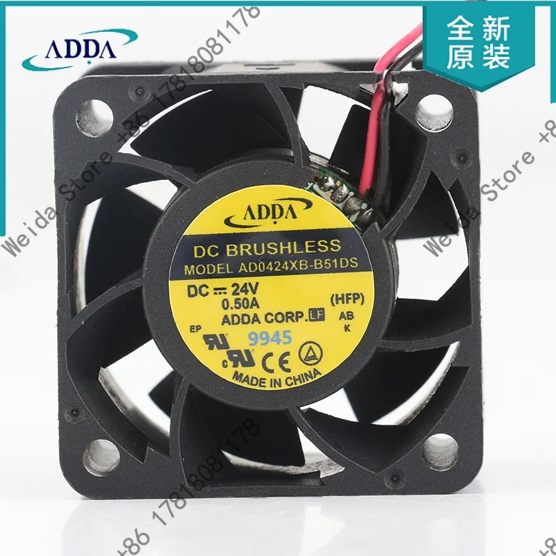 

Оригинальный и подлинный вентилятор ADDA 24V 0.50A 4028AD0424XB-B51DS 4-дюймовый с большим объемом воздушного потока в наличии.