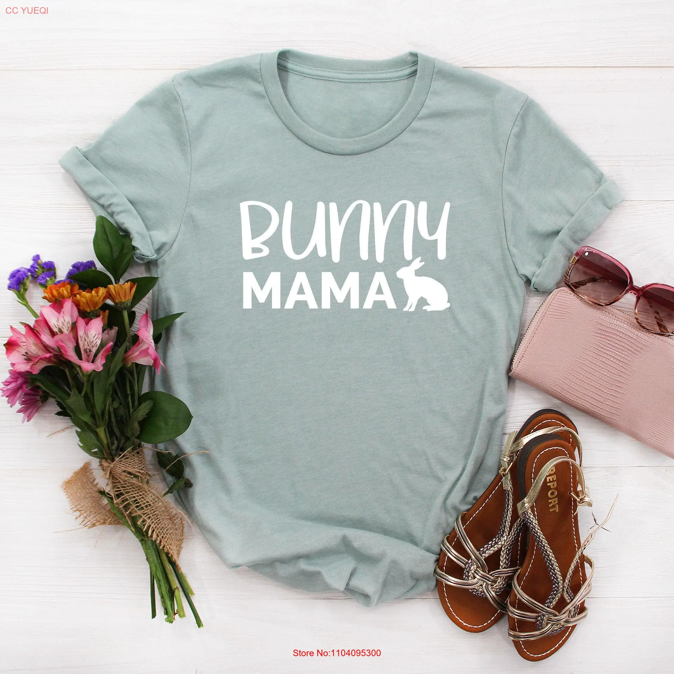 

Футболка Bunny Mama, рубашки с кроликом для мамы, подарки для любовника, подарок-держатель с длинными или короткими рукавами