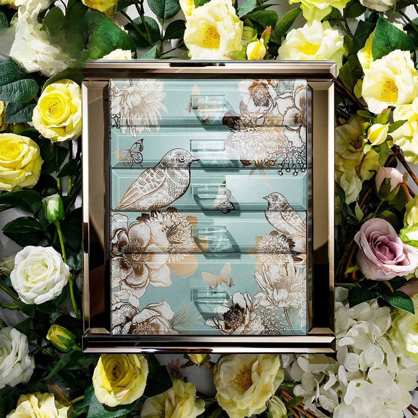 Free Custom LOGO Luxury Simple Jewelry Box Bracelet Necklace Ring Earring High-end Multi-layer Jewelry Storage Box OEM