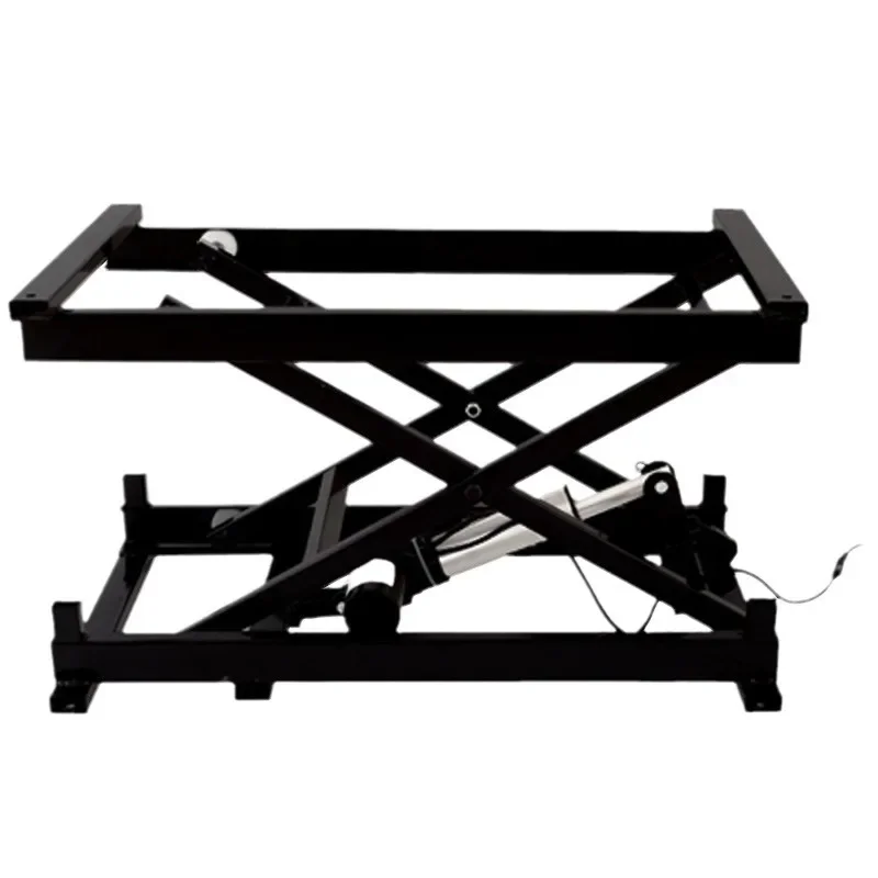 Electric lifting platform Scissor fork lifting table 24V push rod lift Small support frame