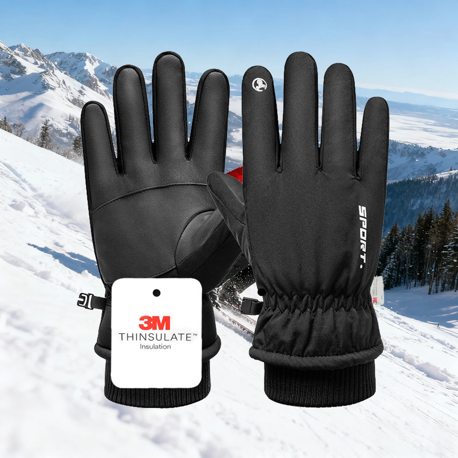 

Winter Thermal Ski Gloves Non Slip Touch MTB Cycling Gloves Snowboard Accessories Waterproof Men Women Motorcycle Gloves Warm