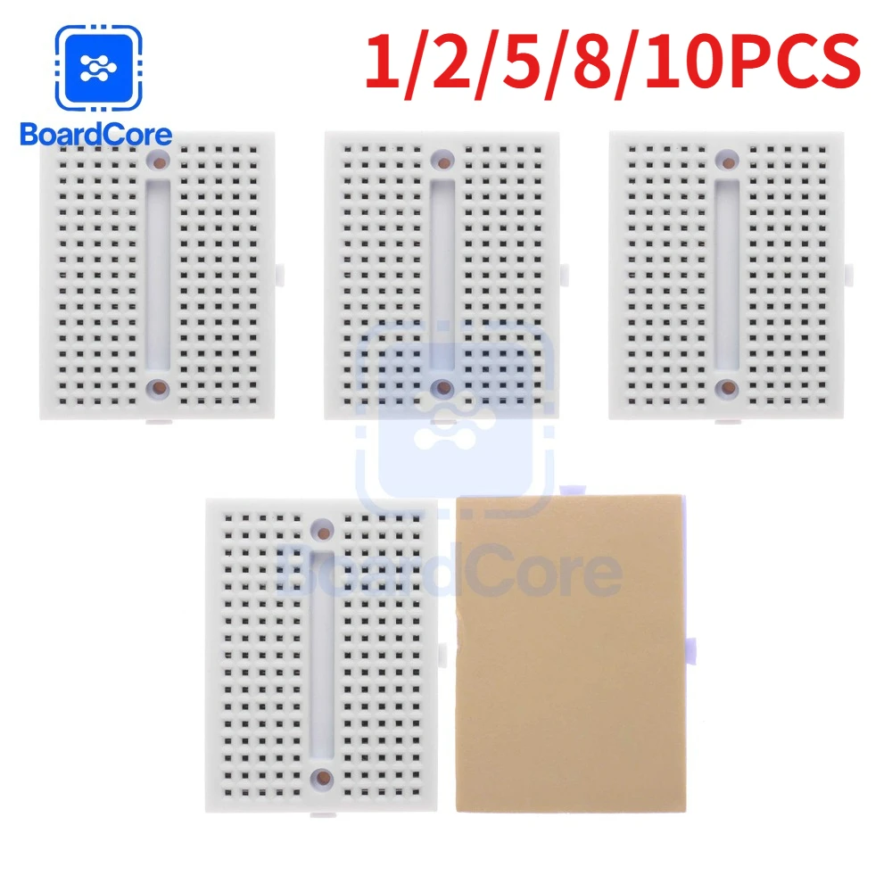 1-10pcs SYB-170 Breadboard Mini Solderless Prototype Breadboard 170 Tie-points 35*47*8.5mm for DIY Electronics