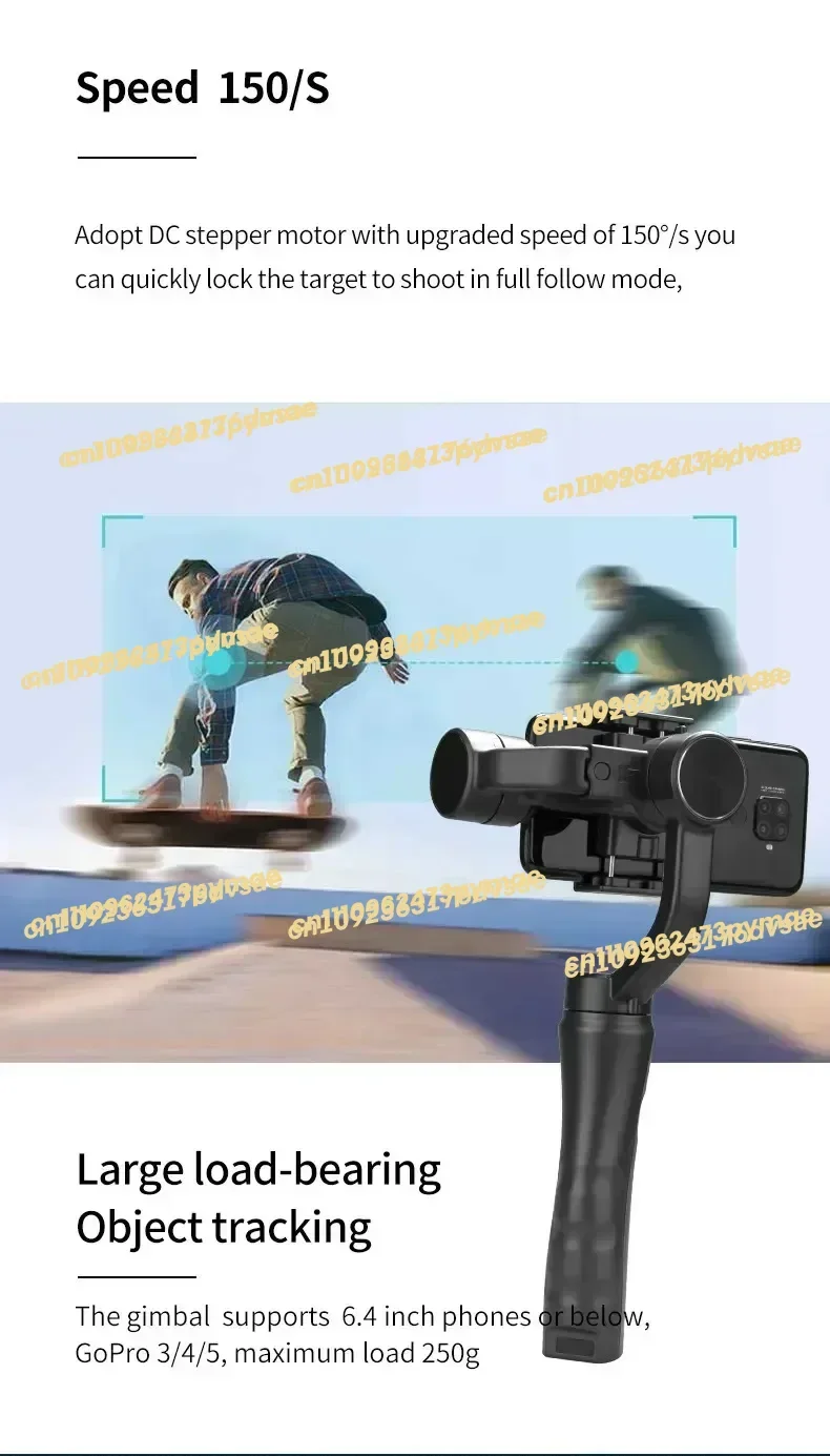 

NEW F6 Stabilizer Selfie Stick Three-axis Balance Bracket Way 3-axis Universal Joint Camera Video Selfie Stick