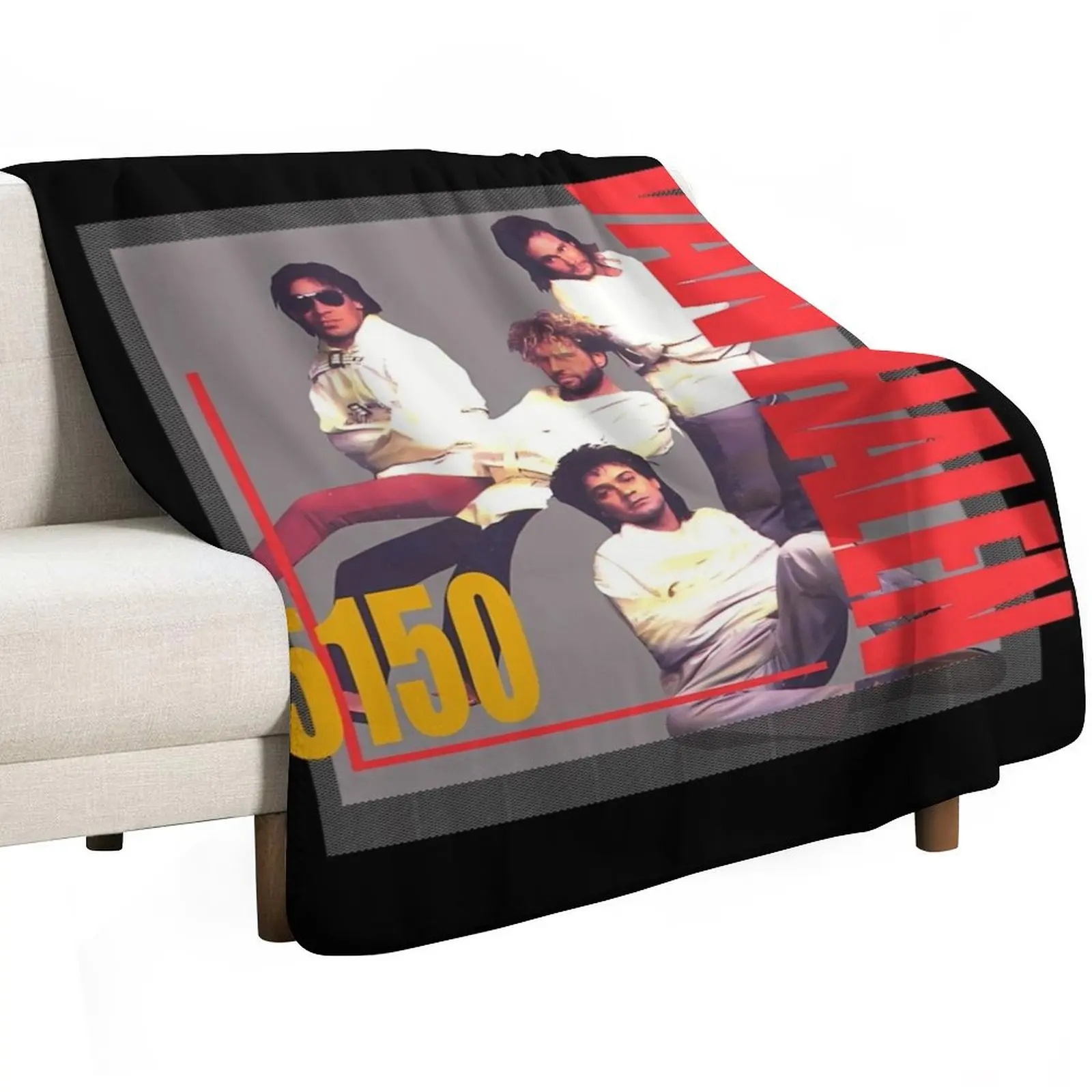 Vintage Ván Halen 5150 Tour Throw Blanket Comforter For Sofa Thin halloween Decoratives Travel Large Blankets