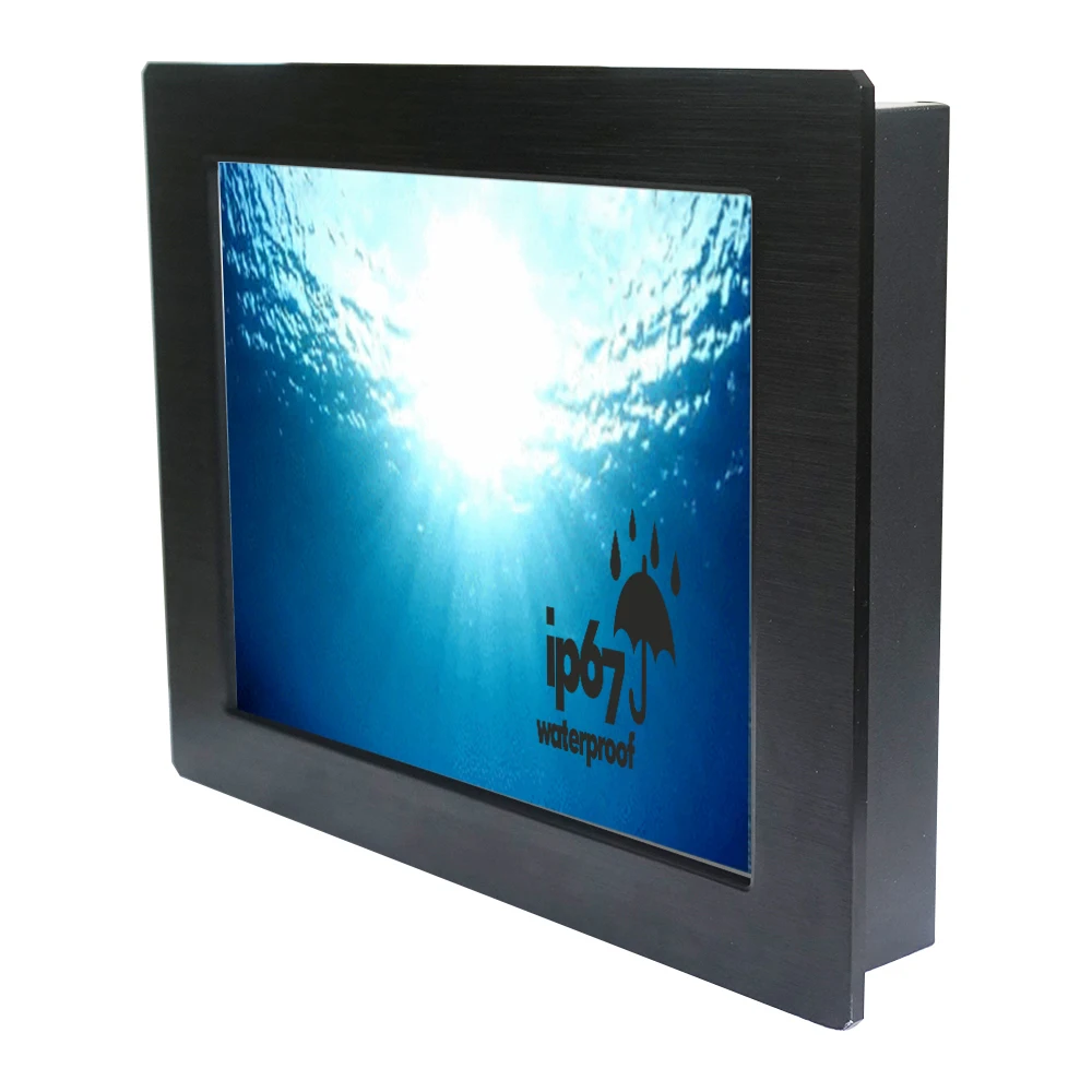 lcd waterproof touch screen monitor ip67 12 inch with 1000 nit sunlight readable