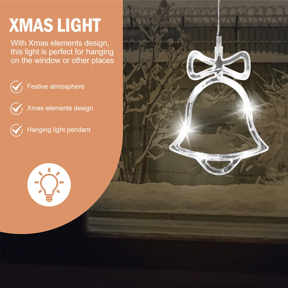 10 مصابيح LED معلقة للنافذة مع كوب شفط يعمل بالطاقة، سطوع عالي، استهلاك منخفض، ديكور لحفلات الزفاف في عيد الميلاد #2