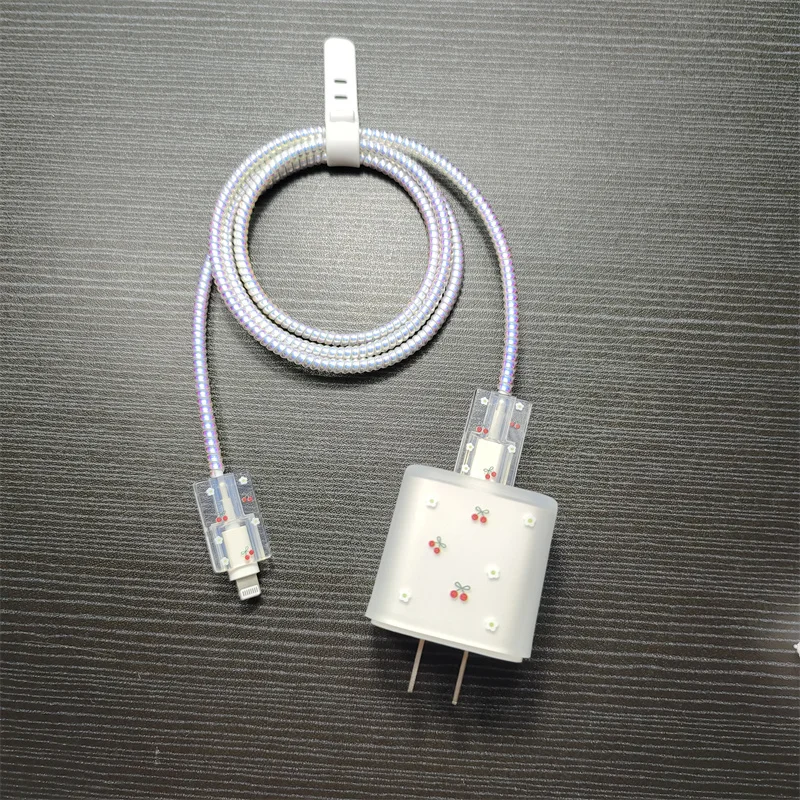 For iphone 18/20W Charger Protection Cover For Apple 11 12 13 14 Adapter Protector Case Shell Phone Accessories Cable Management