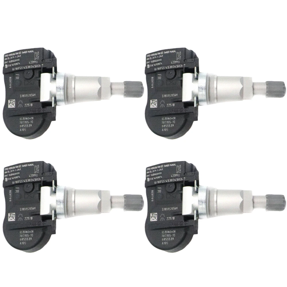 4Pcs Tire Pressure Monitoring Sensor TPMS For BMW 2 3 4 i M2 M3 M4 X1 X2 X5 X6 MINI 433MHz 36106876666, 36106855539, 36106881890