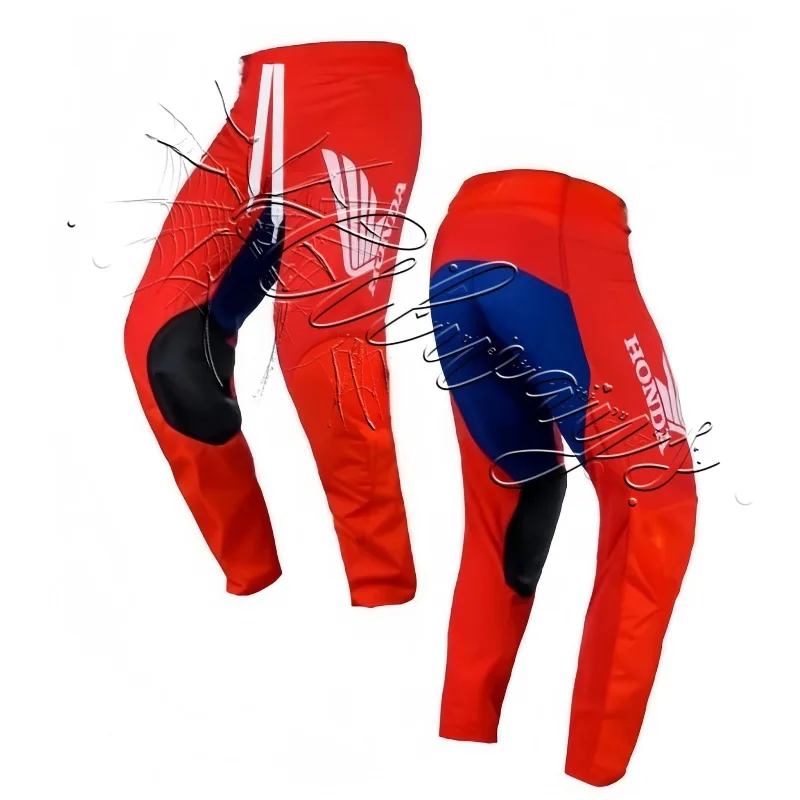 

Брюки для энтузиастов на открытом воздухе, модные мотоциклетные брюки Honda Racing Track Rider, внедорожные брюки для горного велосипеда, дышащие брюки