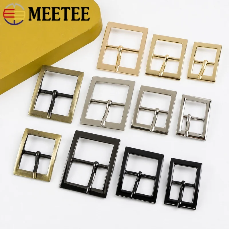 10Pcs 16-32mm Zinc Alloy Pin Buckles Strap Adjuster Fastener for Handbag Crossbody Belt Dog Collar Shoe Leather Repair Hardware