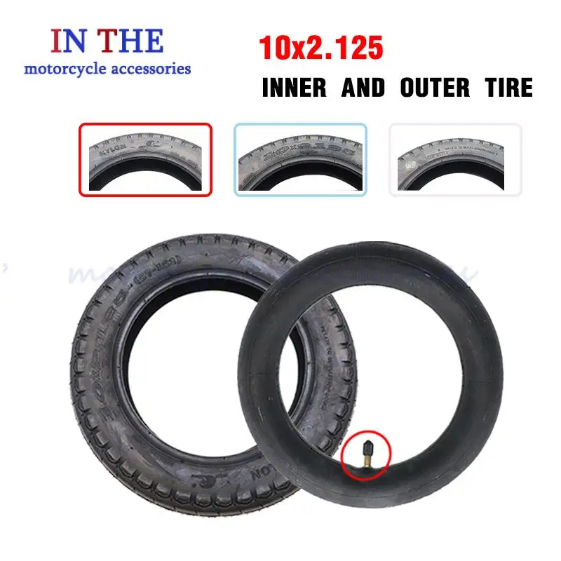 10x2.125 10 Polegada tubo interno e externo para xiaomi mijia m365 scooter elétrico balanceamento hoverboard auto equilíbrio inteligente 10*2.125 pneu