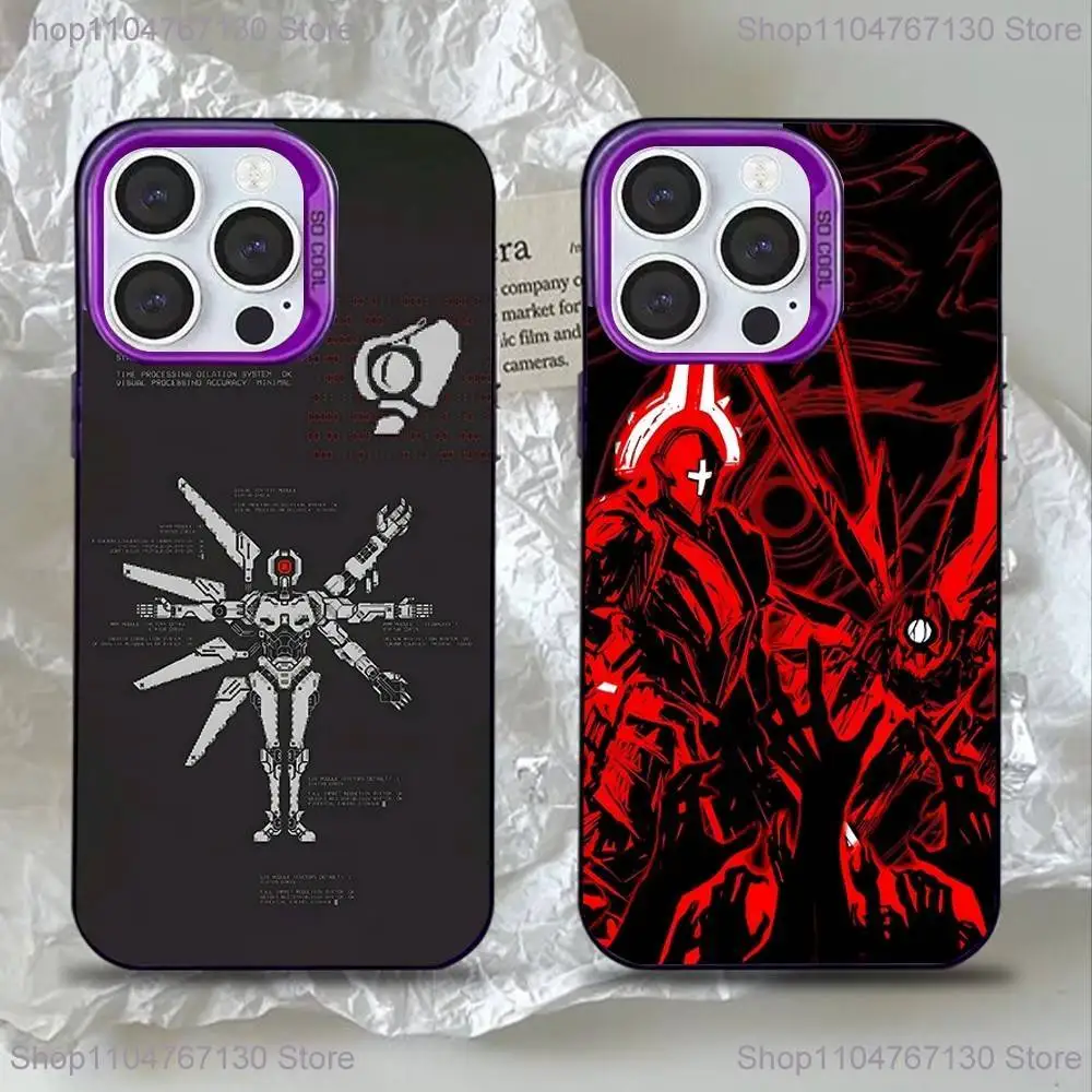 

U-Ultrakill Phone Case For iPhone 16,15,14,13,12,11,Mini,Pro,SE,MAX Purple Matte Silicone Cover