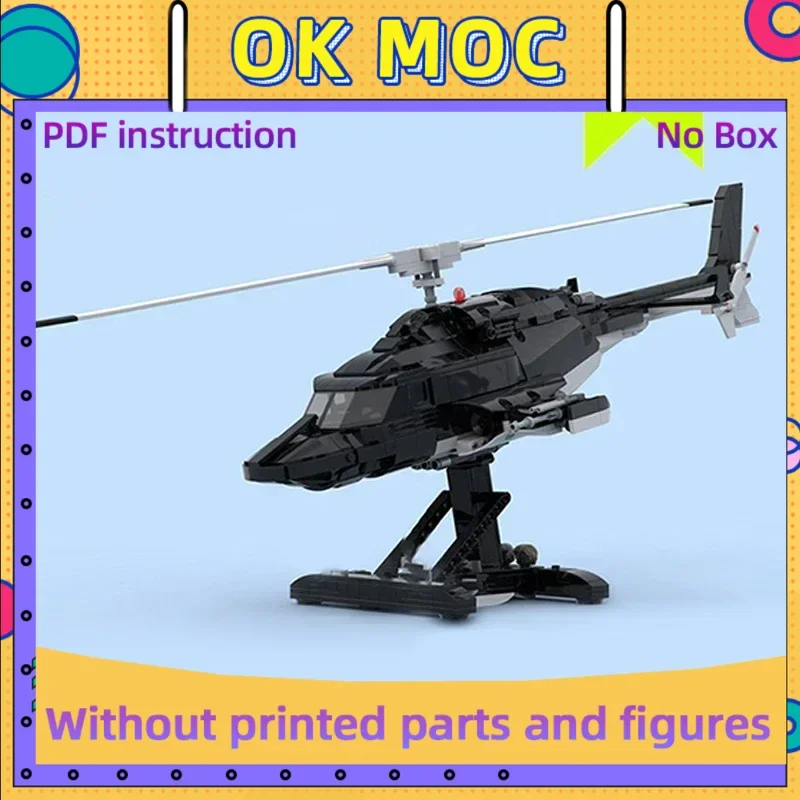

Military Model Moc Building Bricks Special Ops Helicopter Air Wolf Technology Blocks Gifts Christmas Toys DIY Sets Assembly