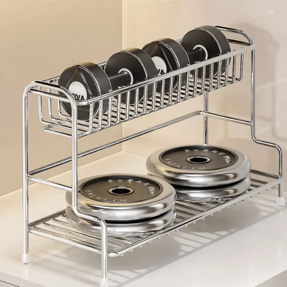Non-punching Wall-mounted Storage Rack Water-resistant Structure Hollow Draining Toilet Rack Drill-free Installation