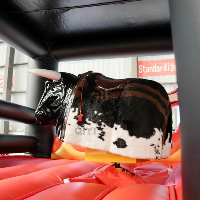 Premium Inflatable Mechanical Bull Ride Machine for Rental Events with Safety Mats for Your Party Entertainment