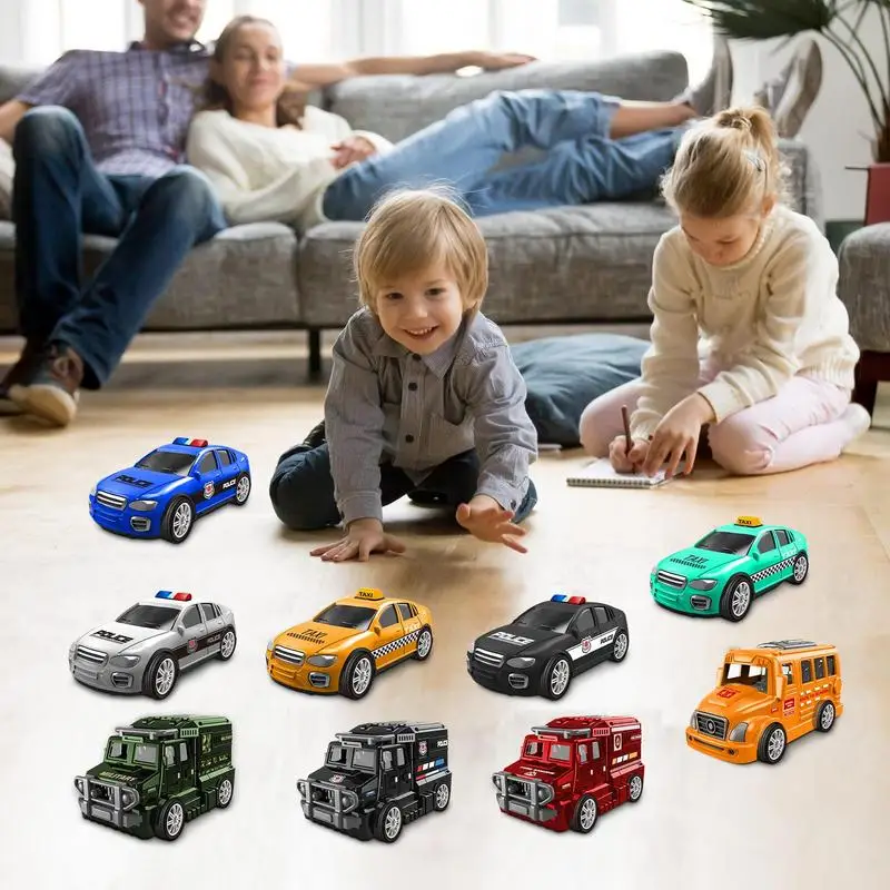 

Friction Powered Cars City Services Pull Back Toy Cars Friction Toys for Kids Educational Toys Learning Toy Toy Vehicle