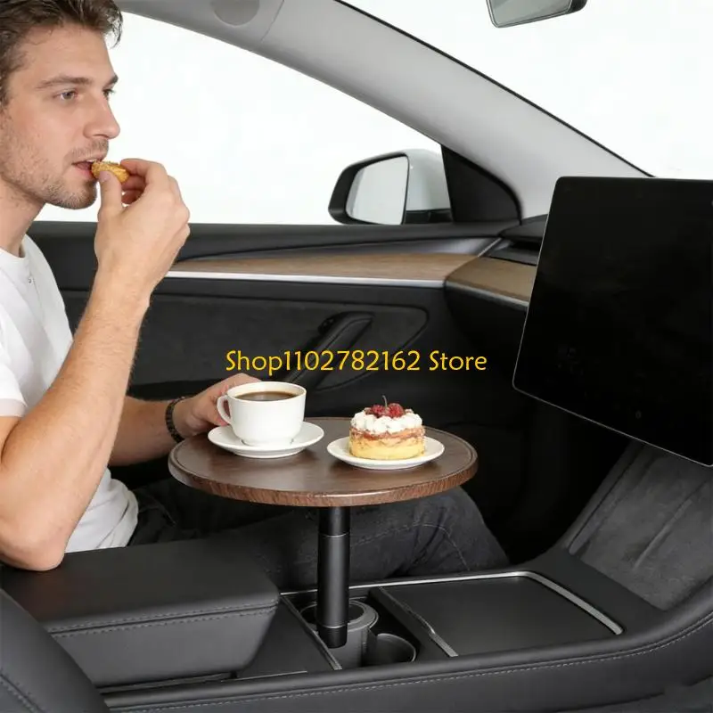 547B Car Cup Holder Tray Suspension Board Travel Accessory for Long Journeys Family Outdoor and Daily Driving Need
