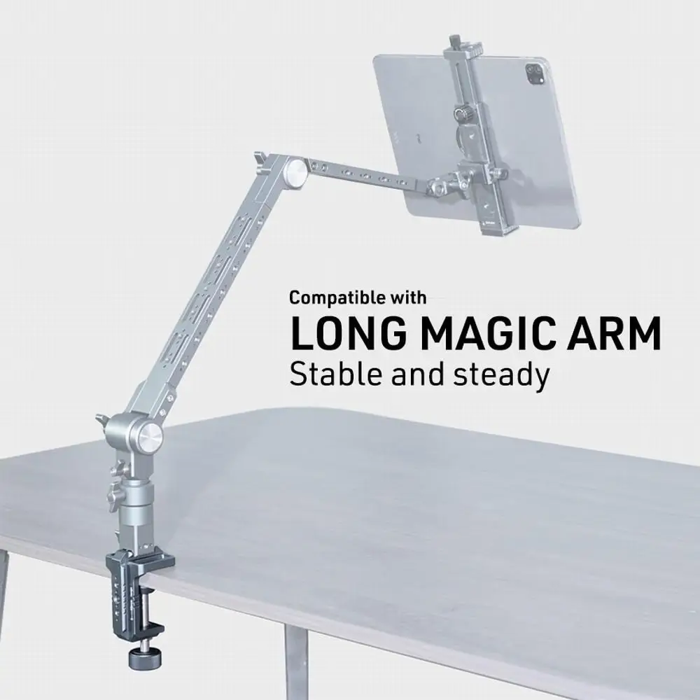 LEAPLIGHT Fotograficzny zacisk typu C z otworami NATO 1/4" i 3/8" do studia fotograficznego, wideo, DSLR, kamer, mocowanie do biurka, stołu, zaciski do biurka — zdjęcie produktu 4