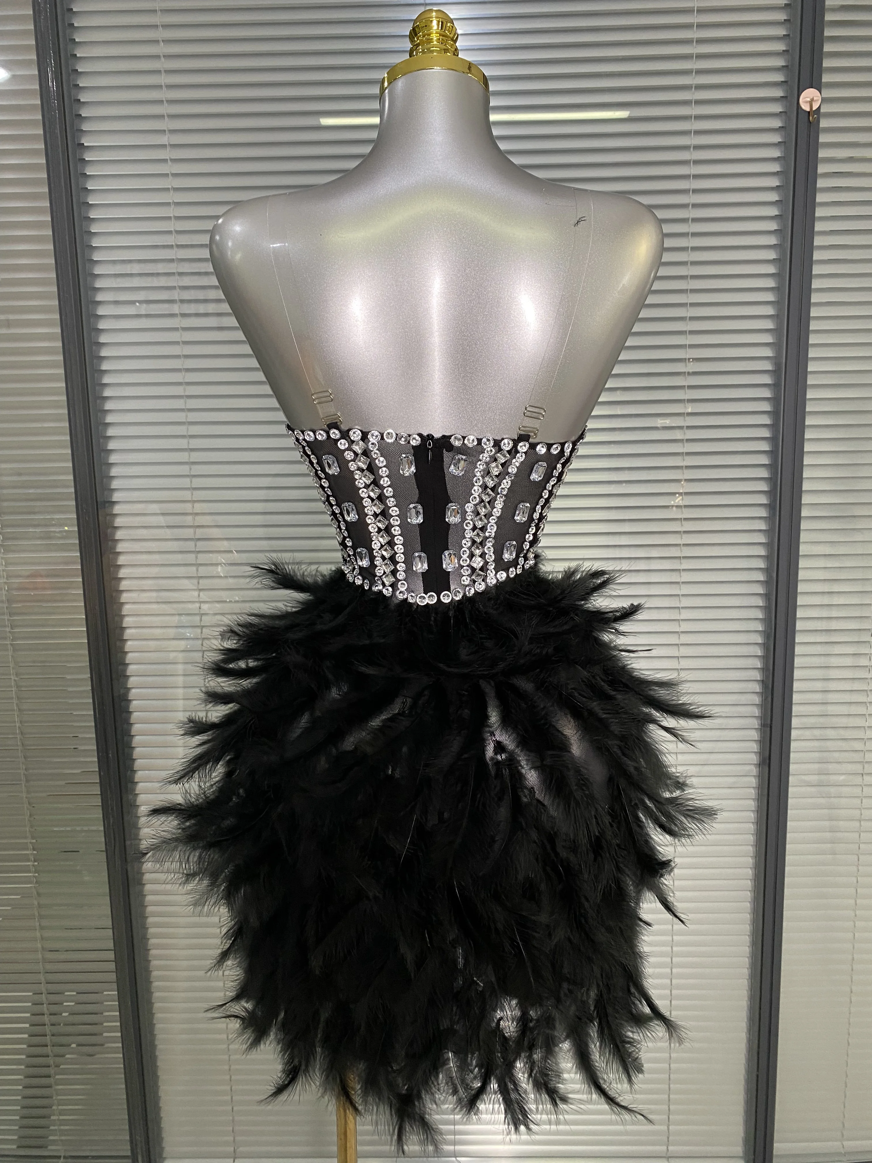 فستان نسائي مثير مزين بأحجار ا - مراجعة Sparkly Rhinestone Club Party Dress وسعره