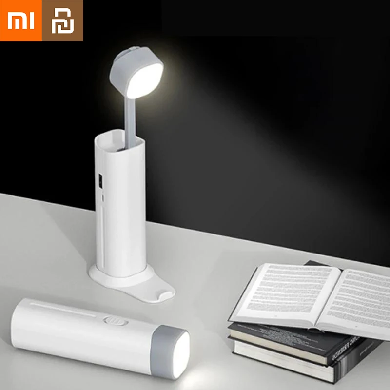 

Складная настольная лампа Xiaomi для защиты глаз, 3-режимная затемняющая офисная лампа, складной фонарик, настольная лампа, держатель для телефона, прикроватная лампа для чтения
