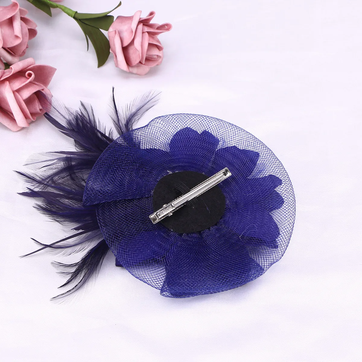 

Большая повязка для волос с цветочным дизайном для женщин, легкая и удобная, с кружевными цветами, для вечеринок, фестивалей, Хэллоуина