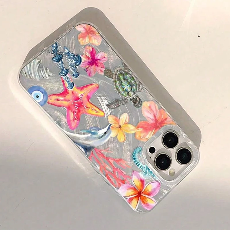 Ocean Starfish Sea Turtle Phone Case For Samsung GalaxyS26 S25 S24 S23 Ultra S22 S21Plus FE A56 A55 A54 A53 A36 A35 A34 5G Funda - view 5