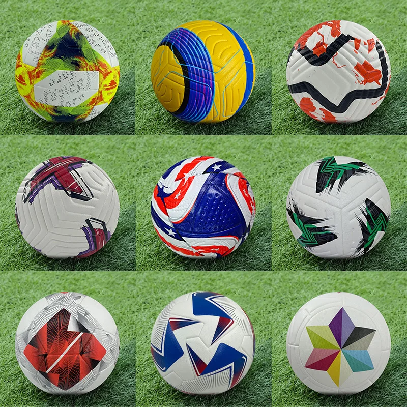 Новый официальный футбольный мяч из искусственного материала, размер 5, противоскользящий дизайн, тренировочный мяч для студентов, взрослых, профессиональное игровое оборудование