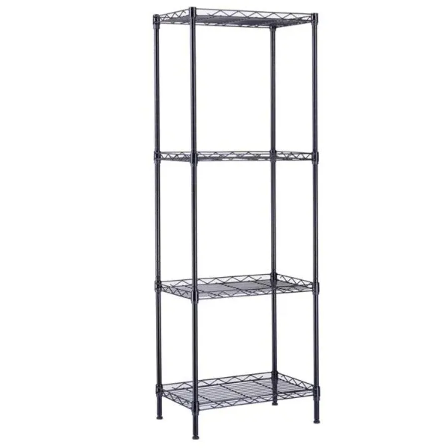

4-Tier Wire Shelving Unit Metal Storage Rack